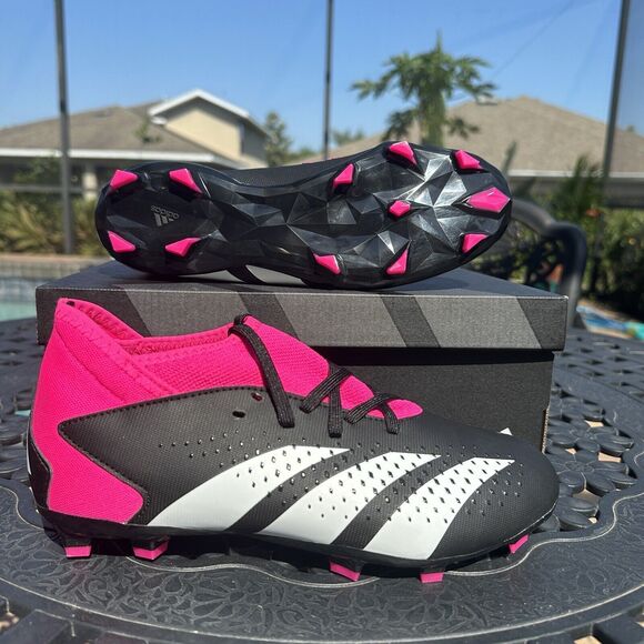 Adidas Predator Accuracy.3 FG Kid's Soccer Cleats Shoes Black GW4609 - Picture 3 of 15